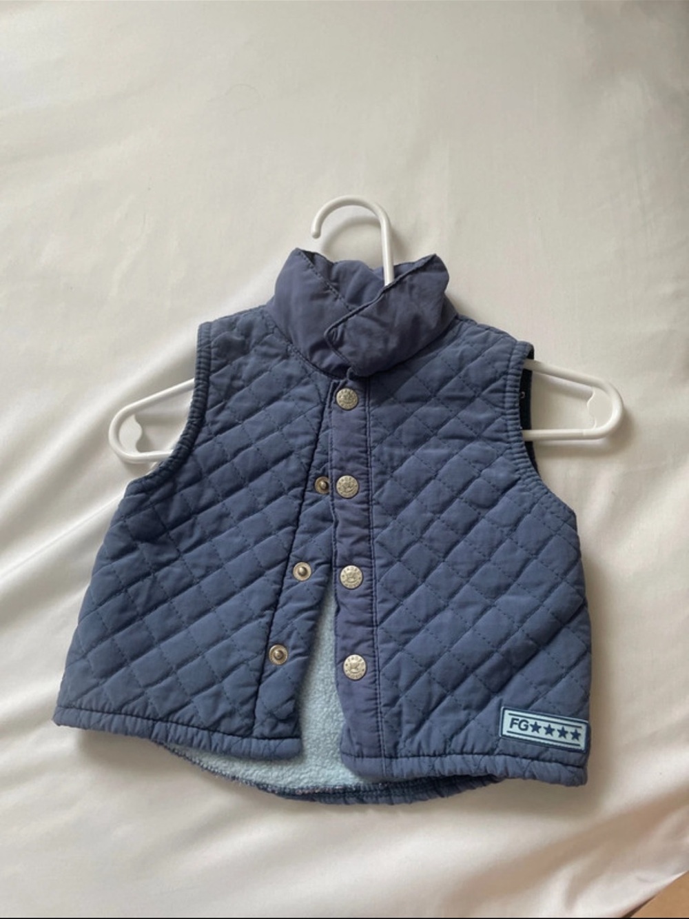 Quilted Navy Kids Puffer Vest